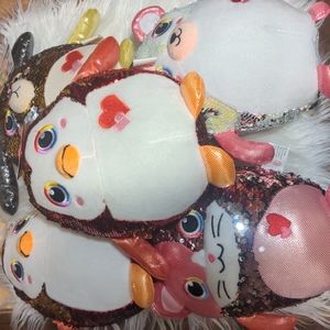 Cubby buddies reversible sequins stuffy